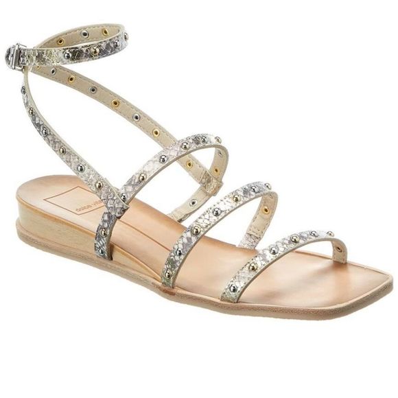 Dolce Vita Rozie Wedge Square Open Toe Sandal 8.5​​ - Picture 1 of 6